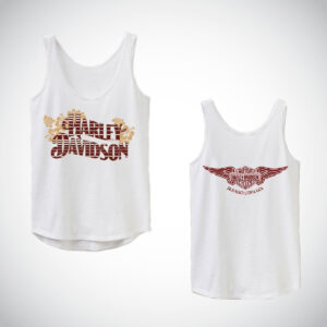 Blusa blanca de tirantes Harley